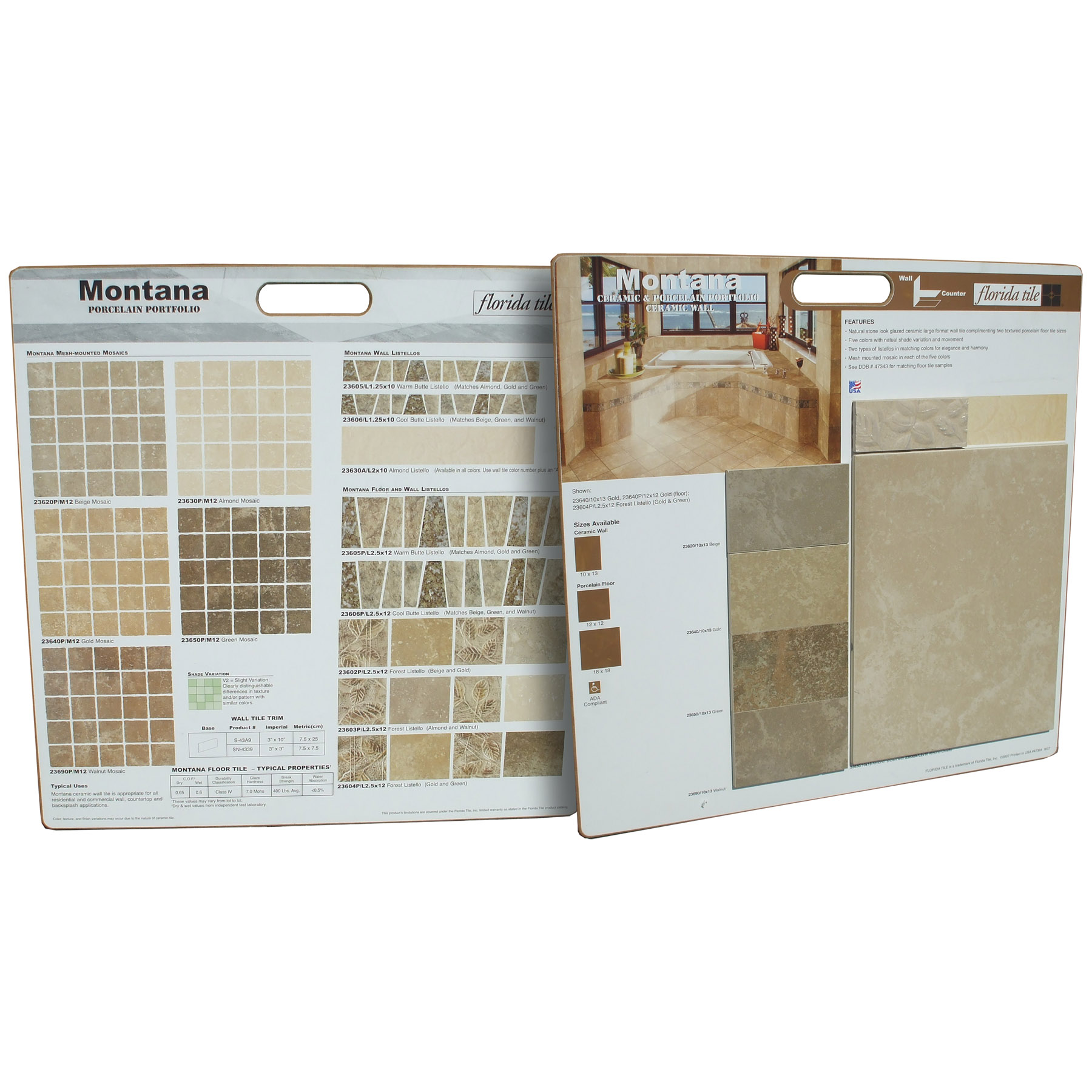 Manufactured Tile Flooring Sample Board Layout Photo Retouching Typesetting Printing Proofing